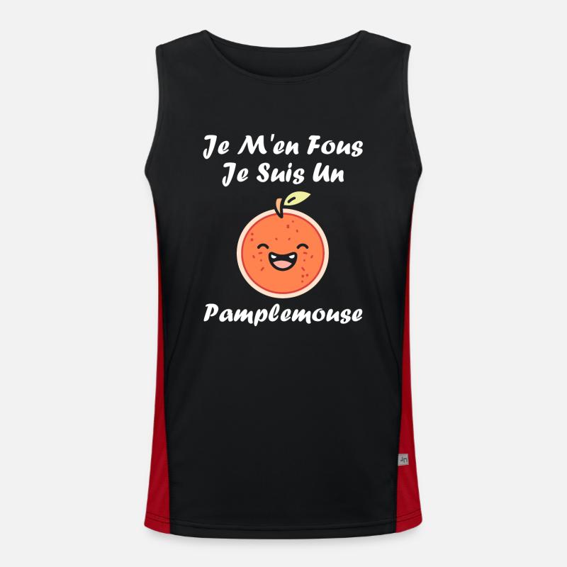 Humour Pamplemousse Débardeur respirant contrasté Homme 