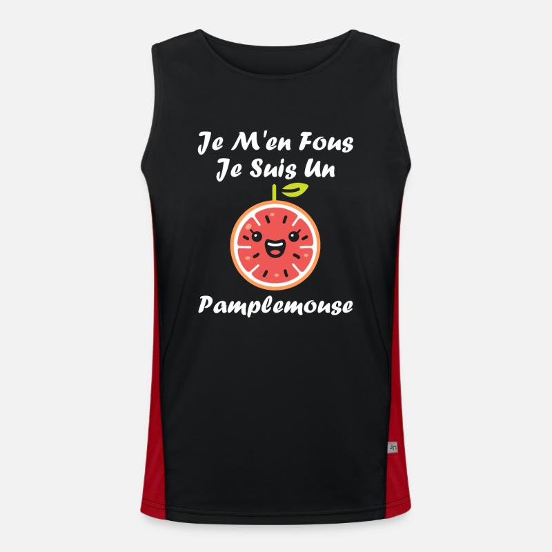 Humour Pamplemousse Débardeur respirant contrasté Homme 