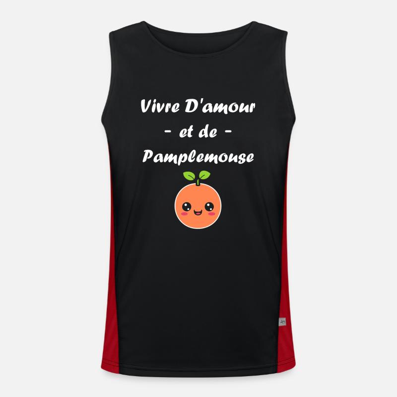 Humour Pamplemousse Débardeur respirant contrasté Homme 