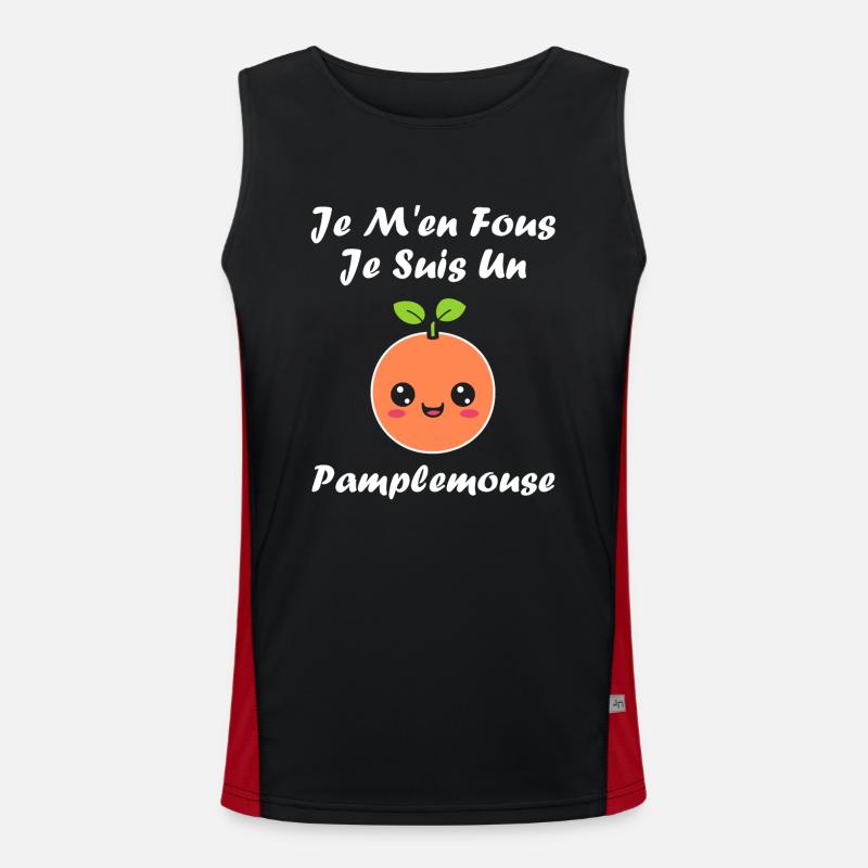 Humour Pamplemousse Débardeur respirant contrasté Homme 