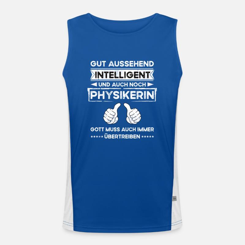 Physicist Handsome Intelligent Men's Functional Contrast Tank Top 