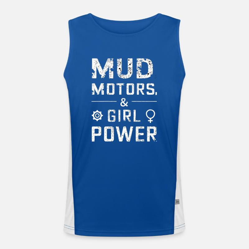 Tractor Pulling Tractor Pulling Tractor Power Farm Men's Functional Contrast Tank Top 