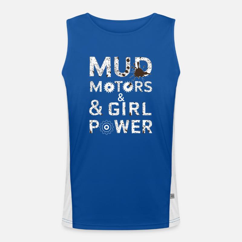 Tractor Pulling Tractor Pulling Tractor Power Farm Funktionelles Kontrast-Tank Top für Männer 