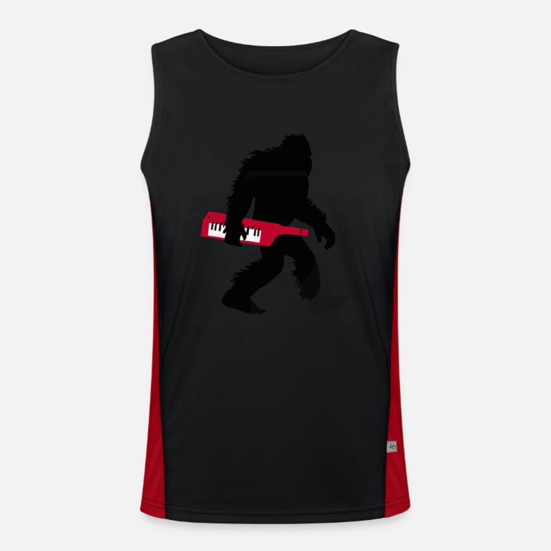 Keytar Keyboard Geschenk Funktionelles Kontrast-Tank Top für Männer 