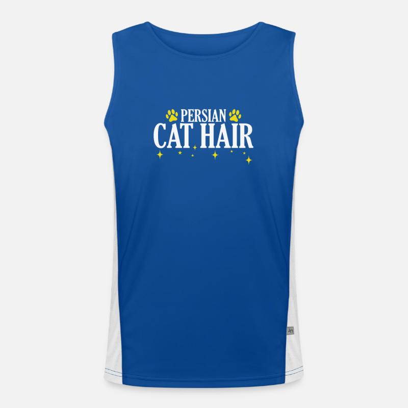 Poils de chat persan chat domestique Débardeur respirant contrasté Homme 