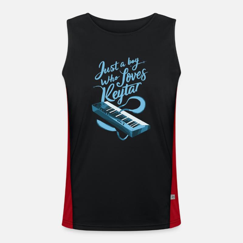 Keytar Keyboard Gift Men's Functional Contrast Tank Top 