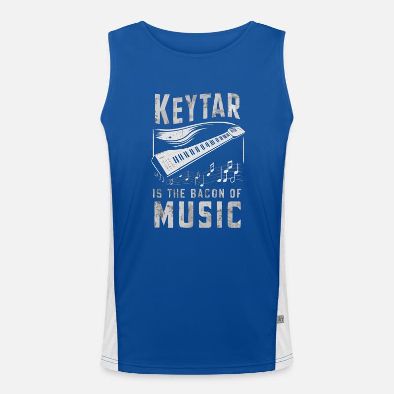 Keytar Keyboard Gift Men's Functional Contrast Tank Top 