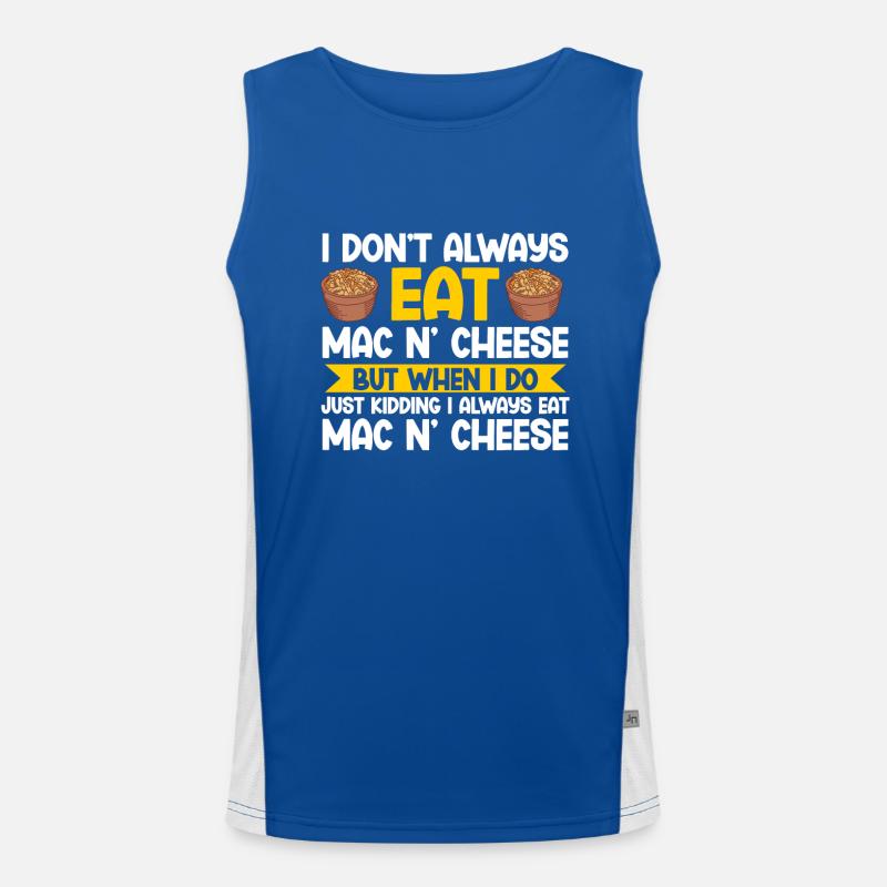 Mac And Cheese Macaroni Men's Functional Contrast Tank Top 