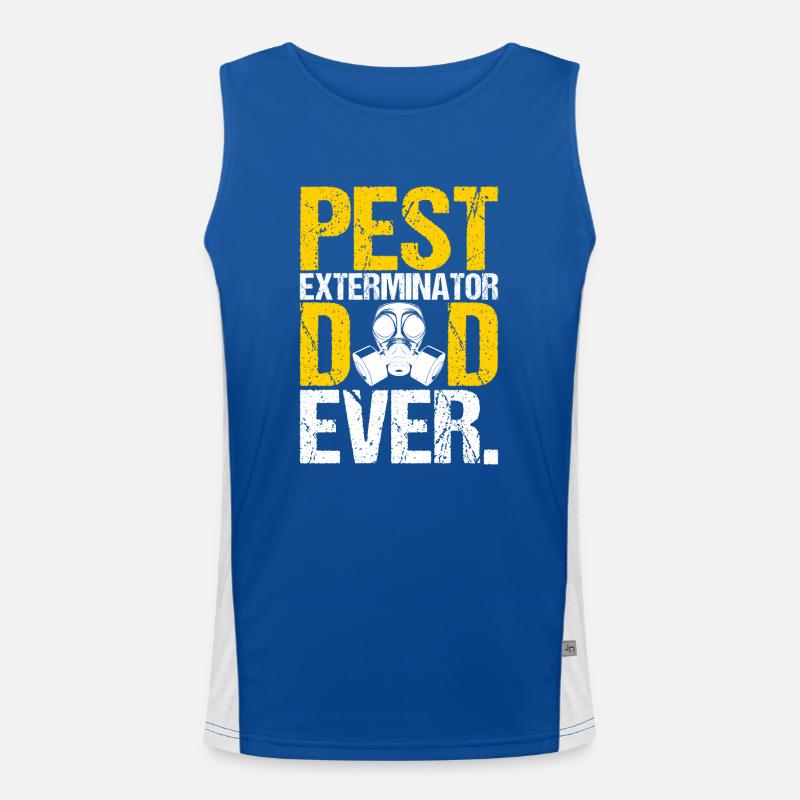 Pest Control Exterminator Men's Functional Contrast Tank Top 