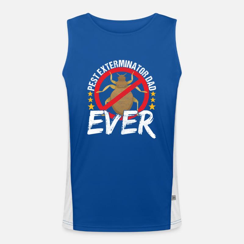 Pest Control Exterminator Men's Functional Contrast Tank Top 