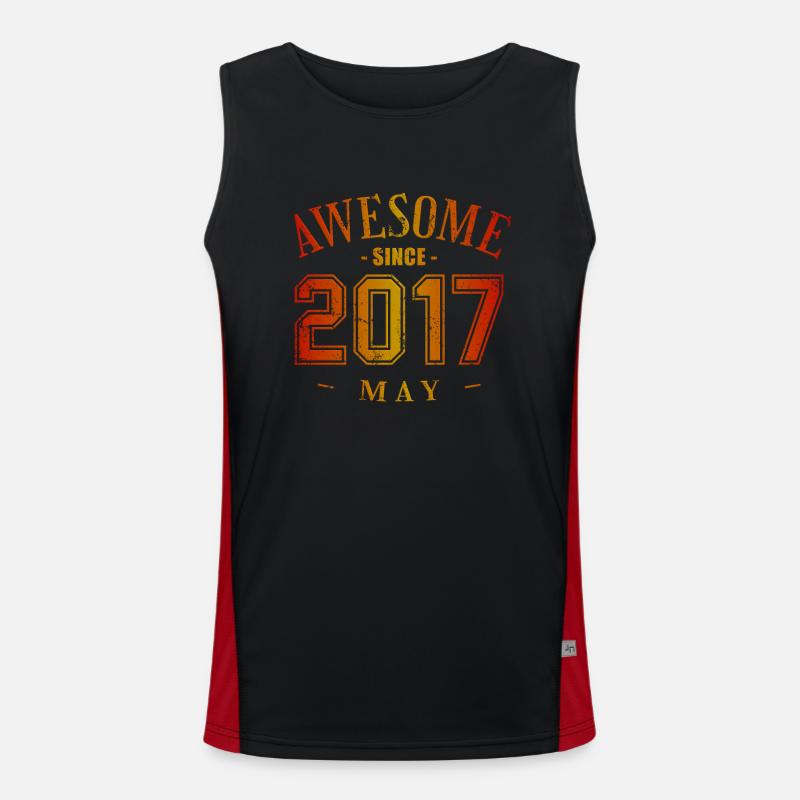 May 2017 - Birthday in May Awesome Men's Functional Contrast Tank Top 