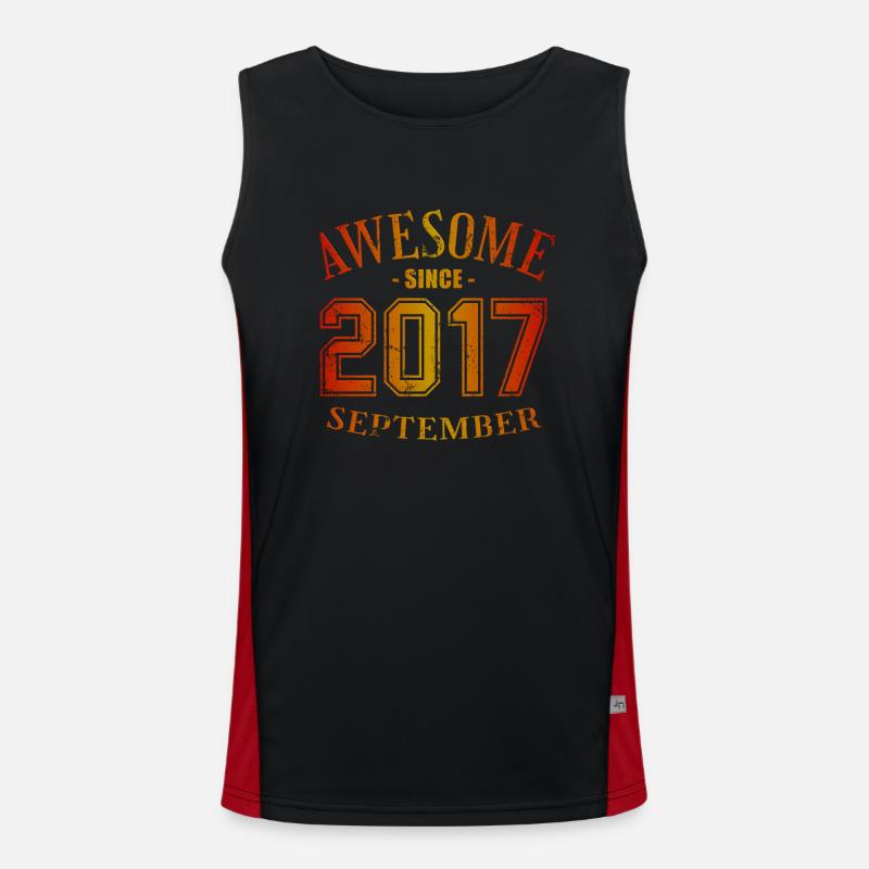 September 2017 - Birthday in September Awesome Men's Functional Contrast Tank Top 