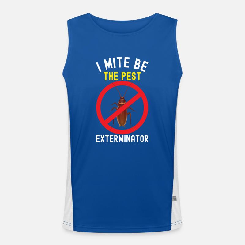 Pest Control Exterminator Men's Functional Contrast Tank Top 
