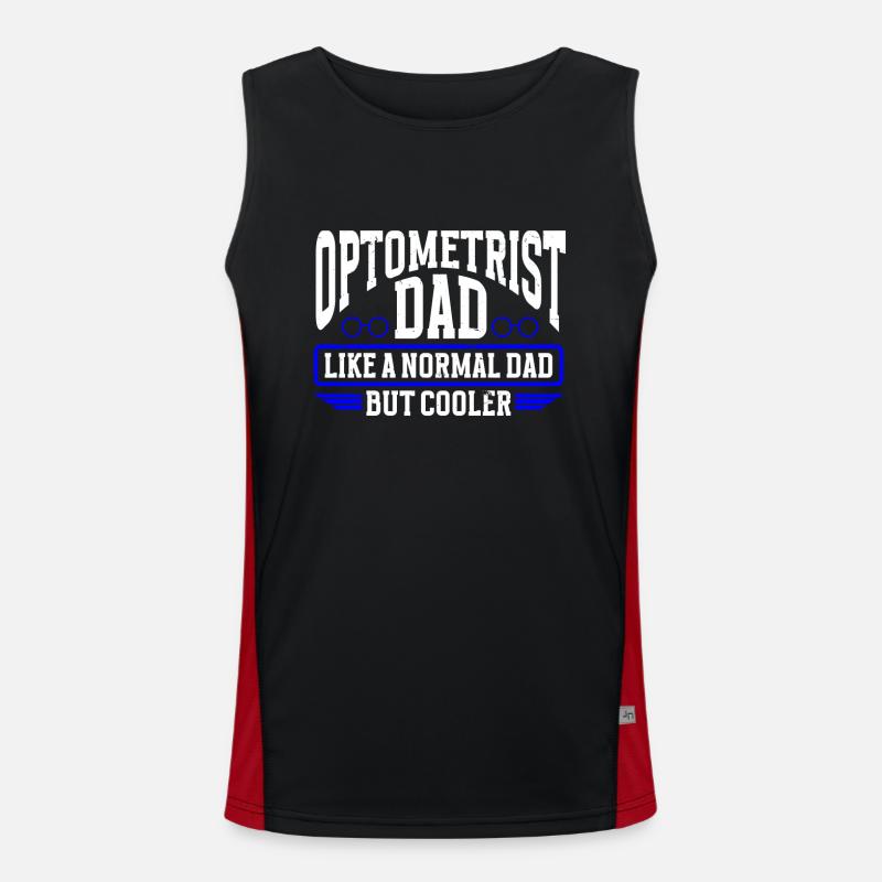 Optometrist Optician Optometry Funktionelles Kontrast-Tank Top für Männer 