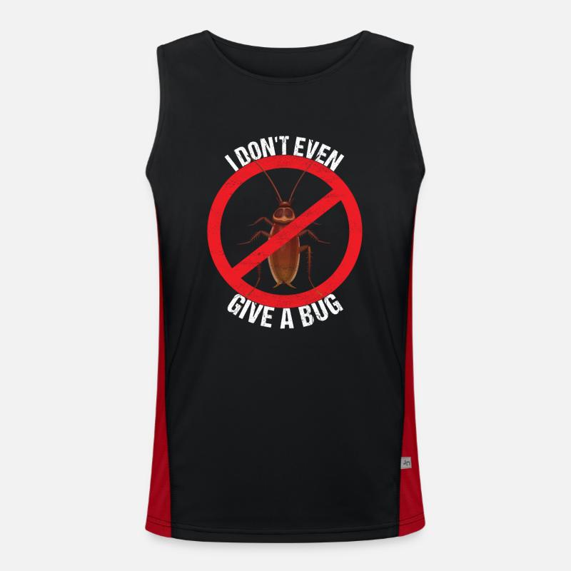 Pest Control Exterminator - Men's Functional Contrast Tank Top - black/red