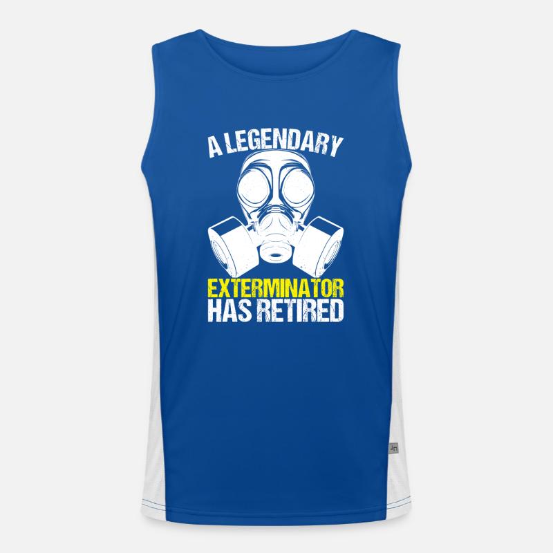 Pest Control Exterminator Men's Functional Contrast Tank Top 
