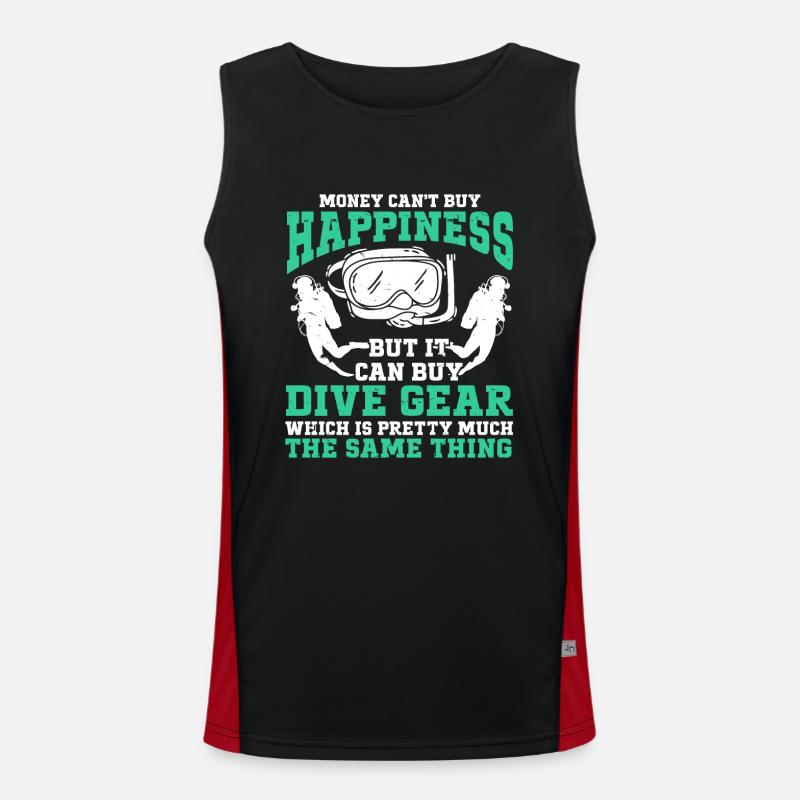 Diving Diver Men's Functional Contrast Tank Top 