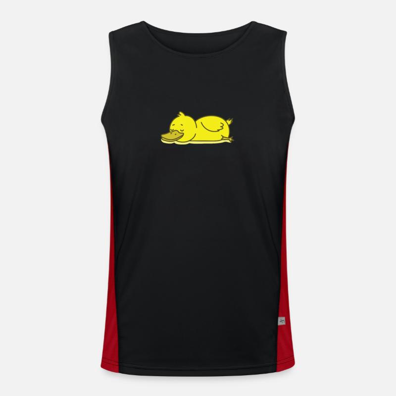 sleeping duck Men's Functional Contrast Tank Top 
