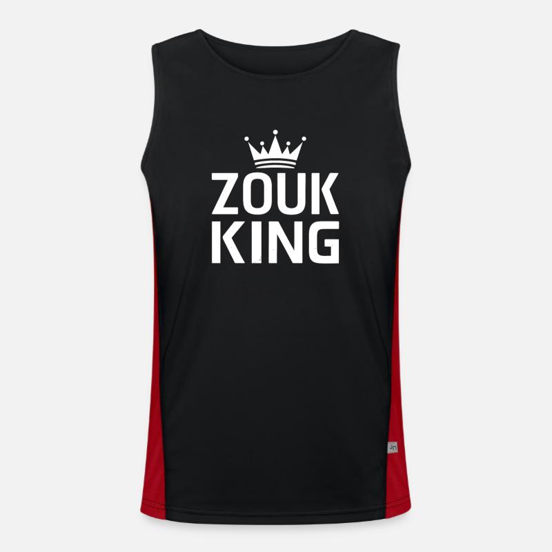 Zouk-Tanz-Geschenk Funktionelles Kontrast-Tank Top für Männer 