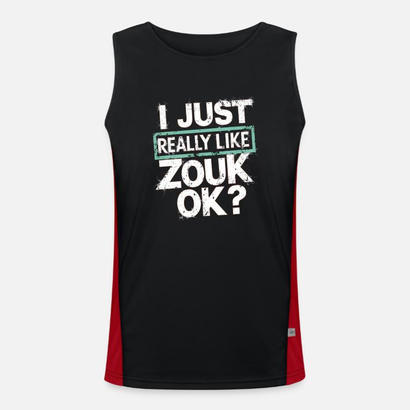 Cadeau de danse Zouk Débardeur respirant contrasté Homme 