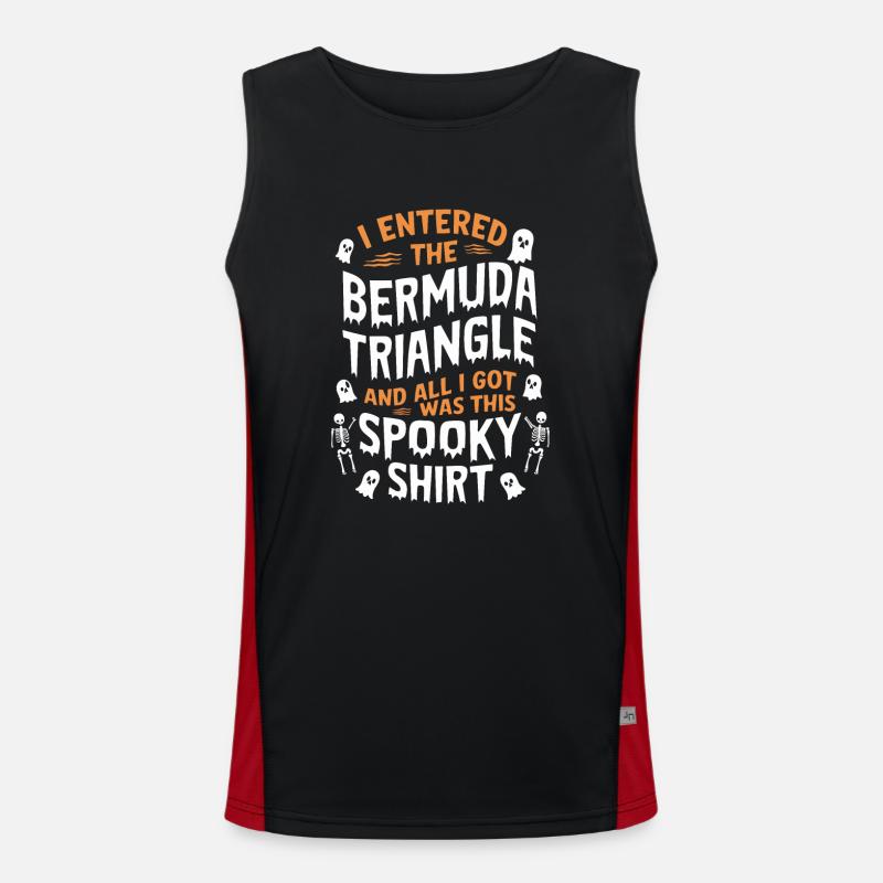 Mysterious disappearances in the Bermuda Triangle Men's Functional Contrast Tank Top 