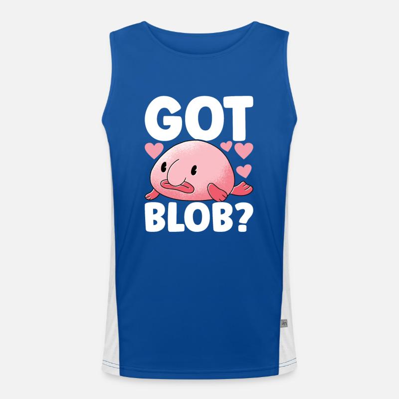 Poisson blob mignon poisson laid Débardeur respirant contrasté Homme 
