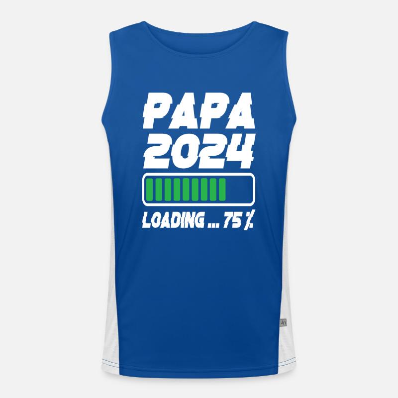Papa 2024 Loading Funktionelles Kontrast-Tank Top für Männer 