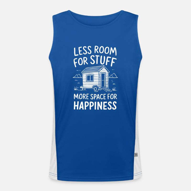 Rolling Tiny House Minimalistischer Lebensstil Funktionelles Kontrast-Tank Top für Männer 