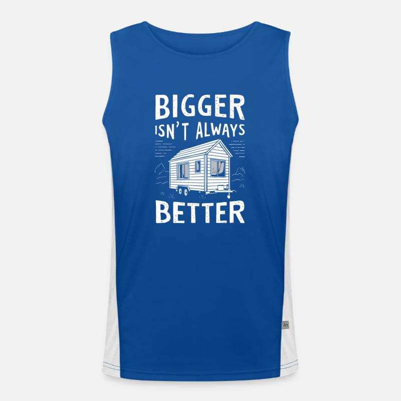 Rolling Tiny House Mode de vie minimaliste Débardeur respirant contrasté Homme 