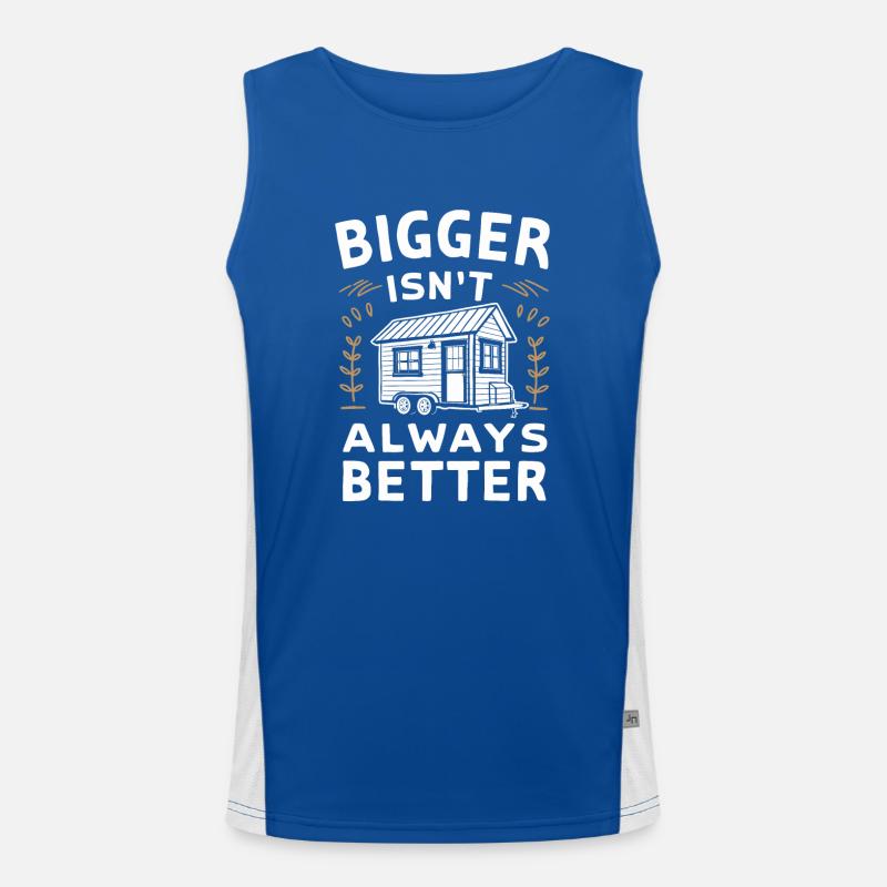 Rolling Tiny House Minimalistischer Lebensstil Funktionelles Kontrast-Tank Top für Männer 