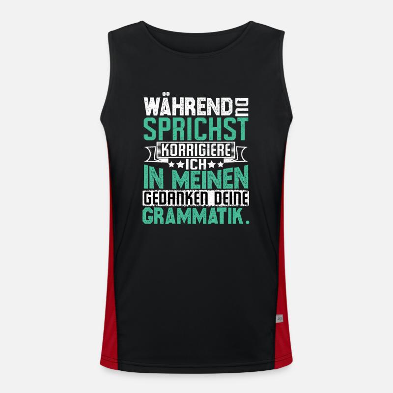 Lustige Sprüche Funktionelles Kontrast-Tank Top für Männer 