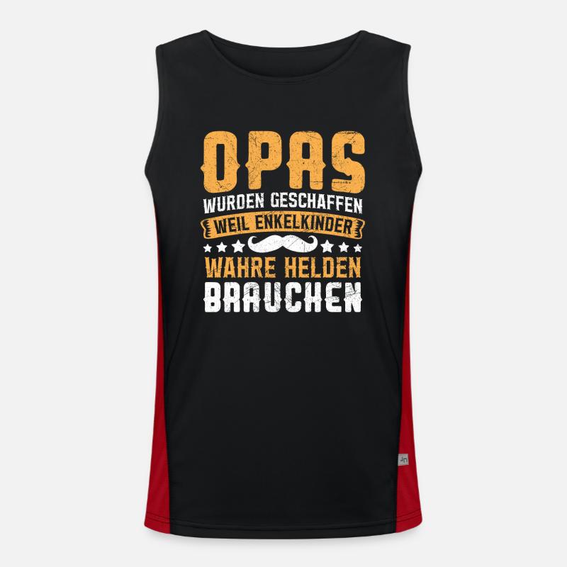 OPAS WURDEN GESCHAFFEN WEIL Funktionelles Kontrast-Tank Top für Männer 