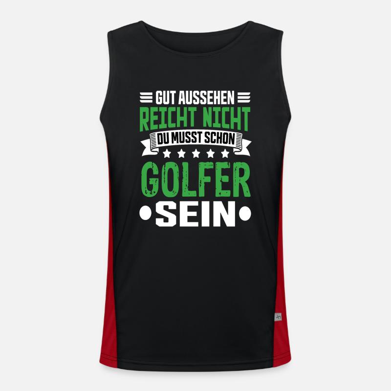 Golfer Men's Functional Contrast Tank Top 