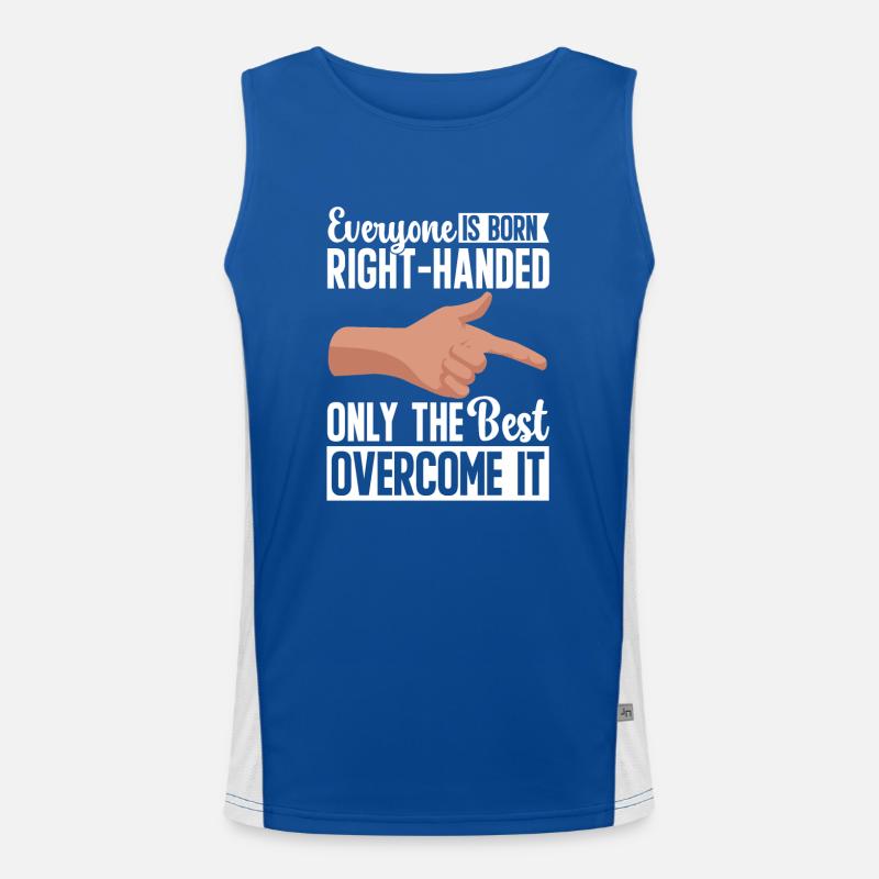 Linkshänder Funktionelles Kontrast-Tank Top für Männer 