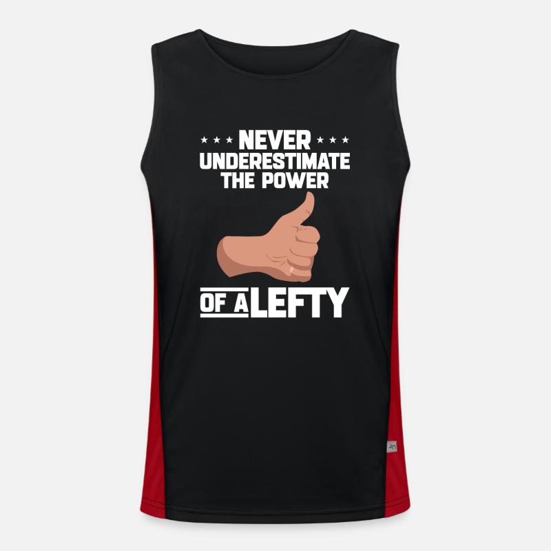 Linkshänder Funktionelles Kontrast-Tank Top für Männer 