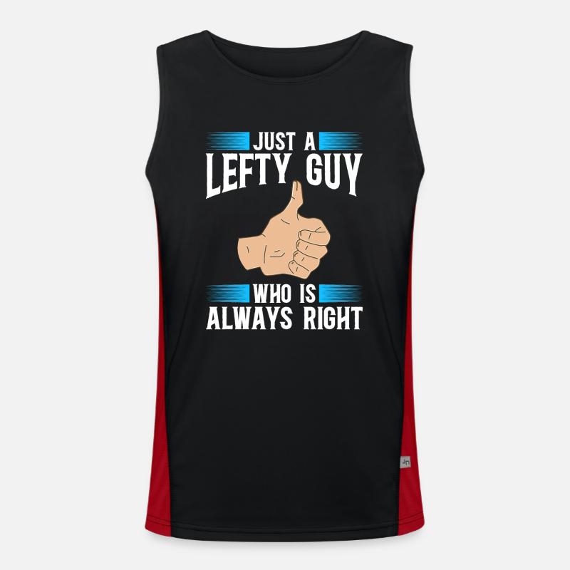 Linkshänder Funktionelles Kontrast-Tank Top für Männer 