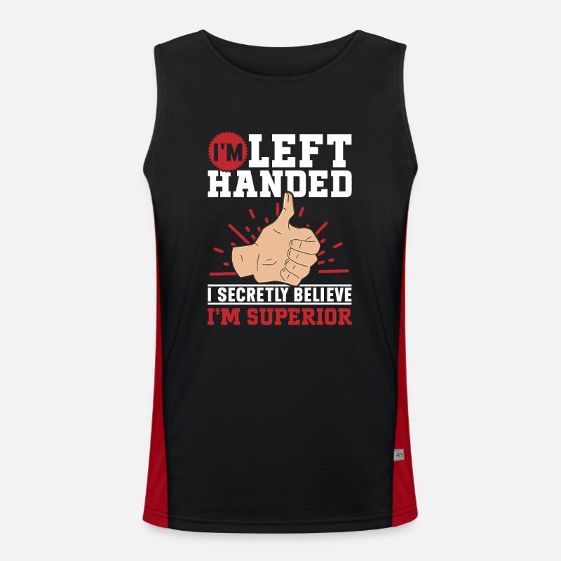 Linkshänder Funktionelles Kontrast-Tank Top für Männer 