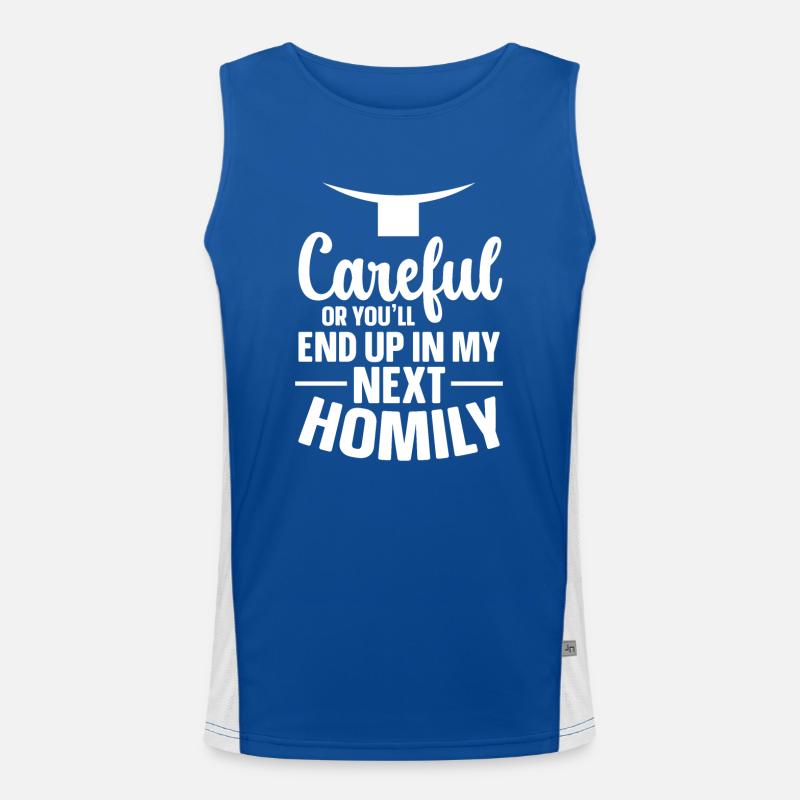 Priest Catholic Christian priest Men's Functional Contrast Tank Top 