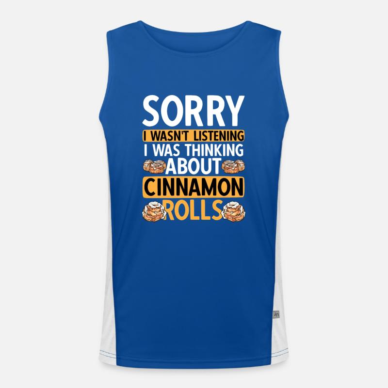 Cinnamon roll Men's Functional Contrast Tank Top 