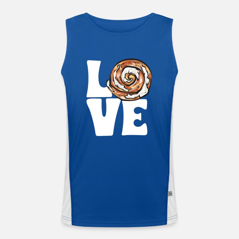 Cinnamon roll Men's Functional Contrast Tank Top 