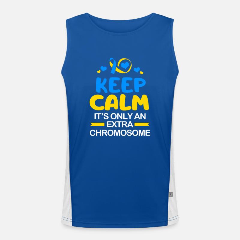 Down syndrome Men's Functional Contrast Tank Top 