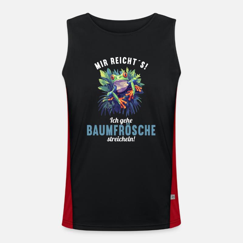 Rainette Baumfrösche Baumfrosch Débardeur respirant contrasté Homme 