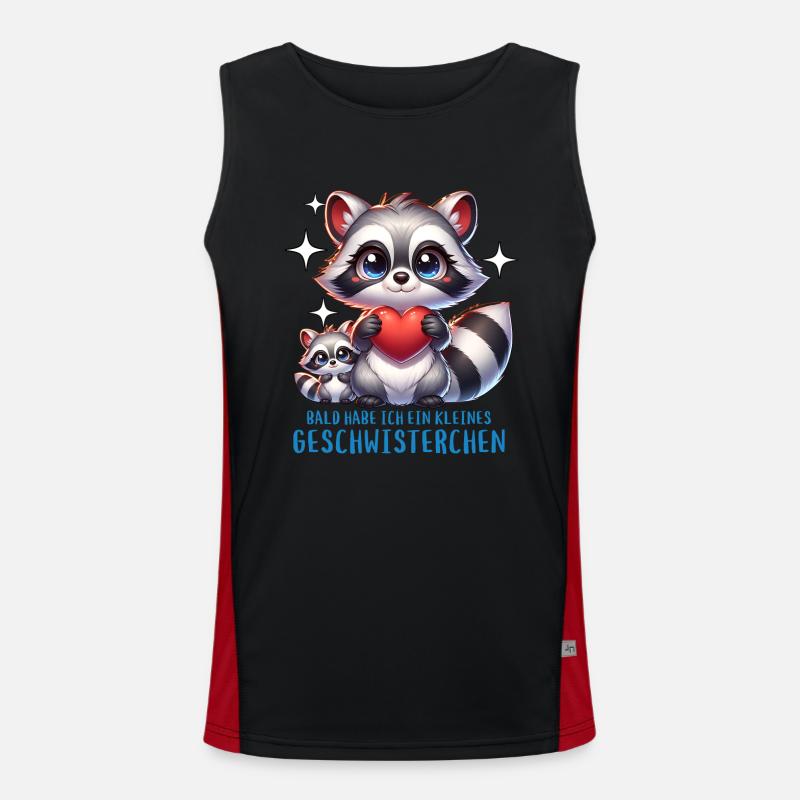 Ich bekomme ein Geschwister Bruder Schwester Funktionelles Kontrast-Tank Top für Männer 