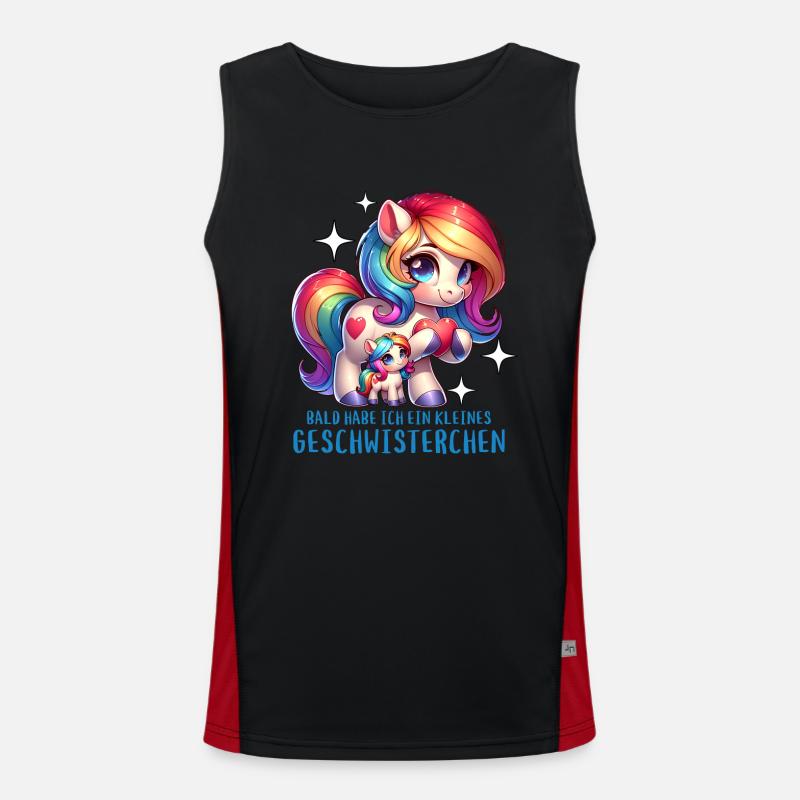 Ich bekomme ein Geschwister Bruder Schwester Funktionelles Kontrast-Tank Top für Männer 