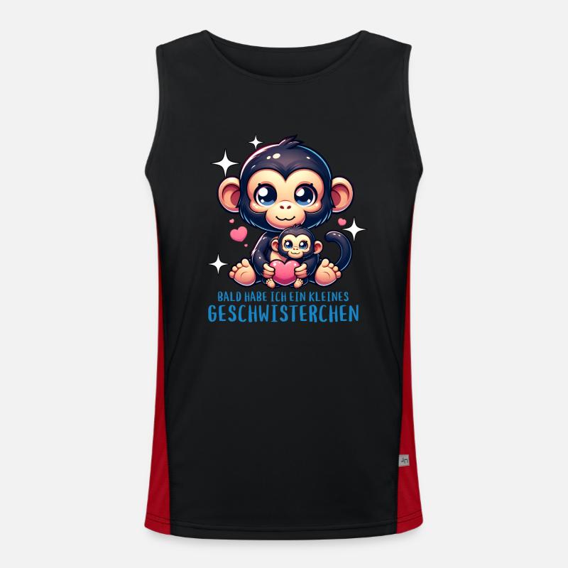 Ich bekomme ein Geschwister Bruder Schwester Funktionelles Kontrast-Tank Top für Männer 