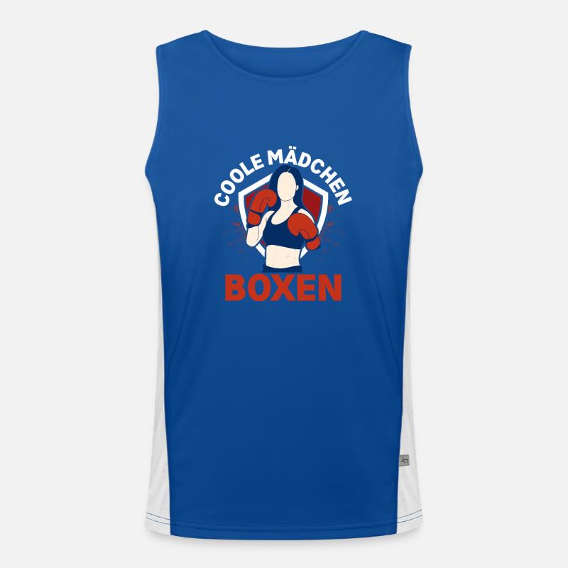 Coole Mädchen Boxen Boxer Kampfsport Funktionelles Kontrast-Tank Top für Männer 