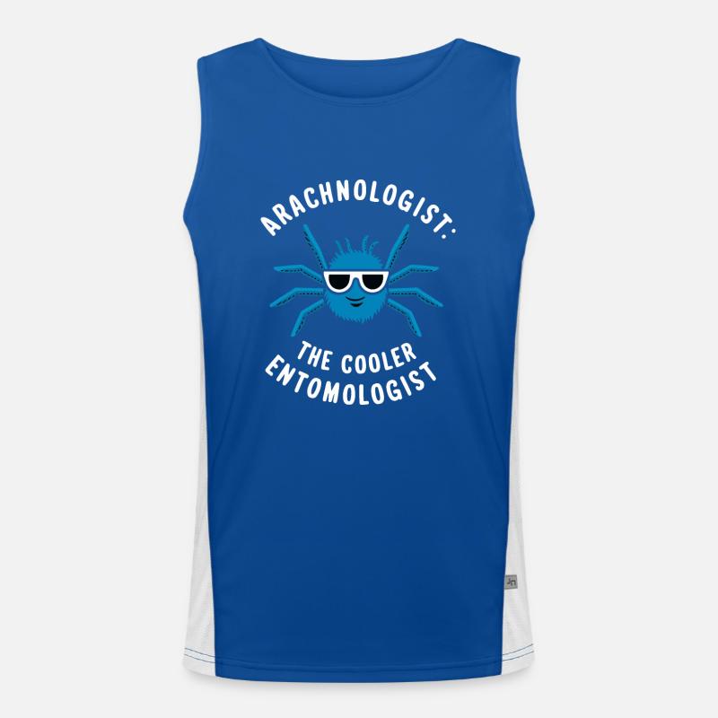 Pet Spider, Tarantula, Spider Lover Men's Functional Contrast Tank Top 