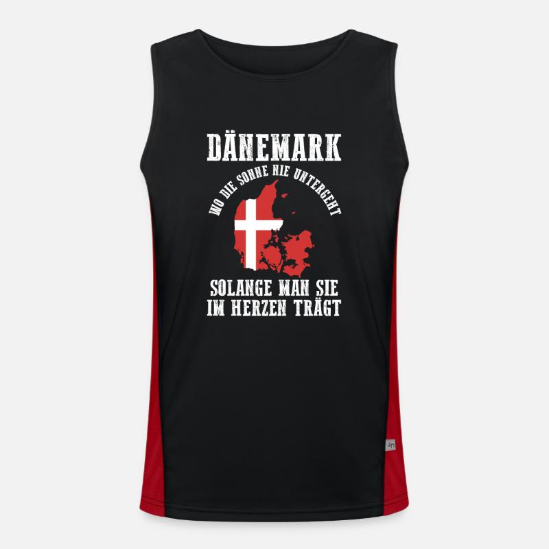 Danois Danemark Débardeur respirant contrasté Homme 