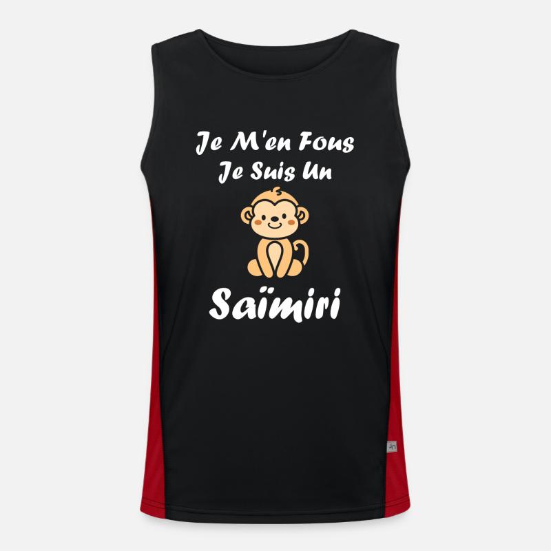 Singe Saïmiri Débardeur respirant contrasté Homme 