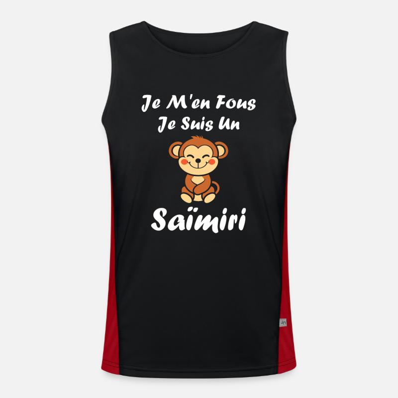 Singe Saïmiri Débardeur respirant contrasté Homme 